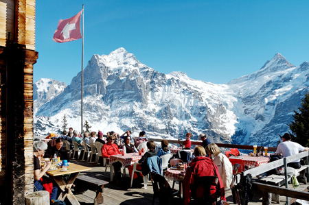 Open air restaurant during the winter. Photo courtesy of Sandy Zimmerman