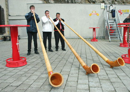 Mt. Pilatus- Alphorn group; Photo by Sandy Zimmerman