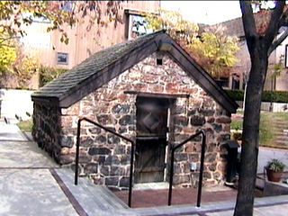 Historic old jail- in Ancestor Square. 